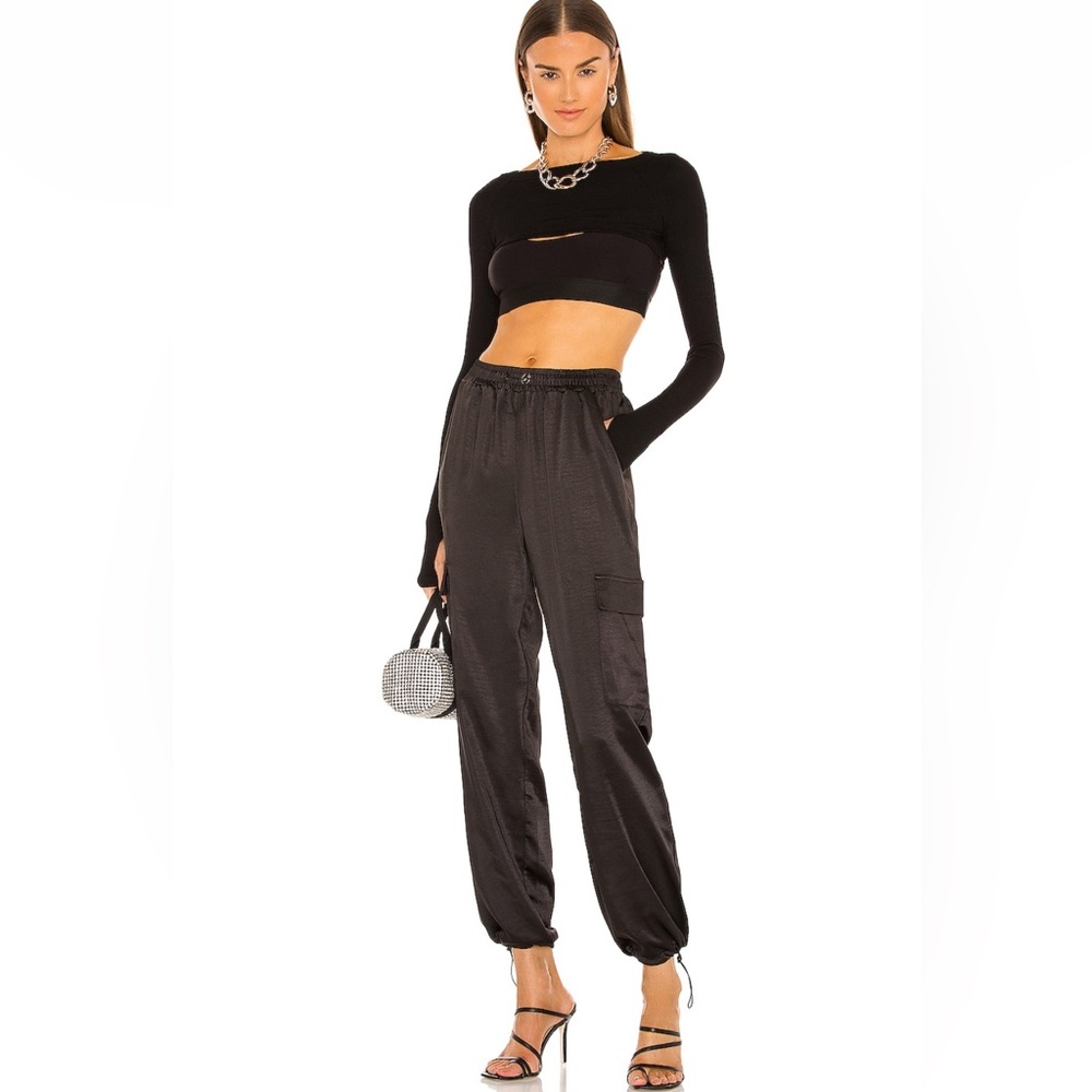 NWT Revolve Superdown Black Rita Cargo Pants Size Small